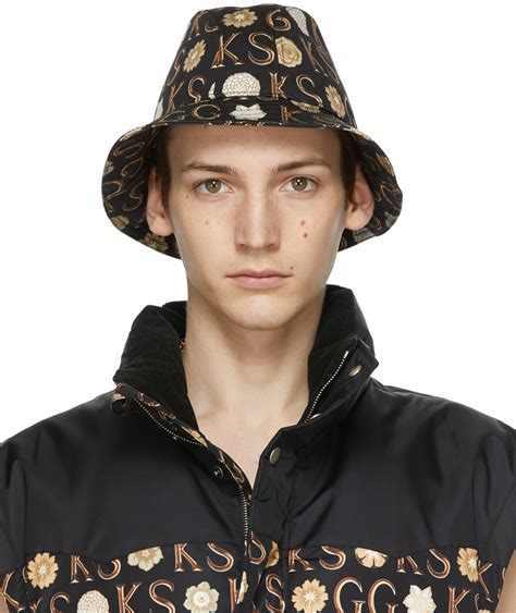 ken scott gucci hat|Gucci: Black Ken Scott Edition Floral Bucket Hat .